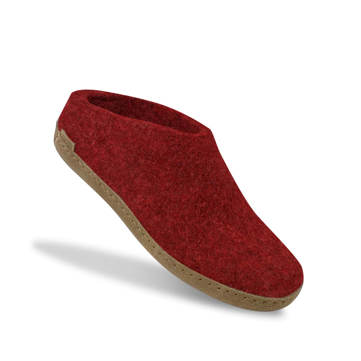 Slip-on with leather sole - Red