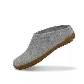 Slip-on with natural rubber sole - honey - Grey