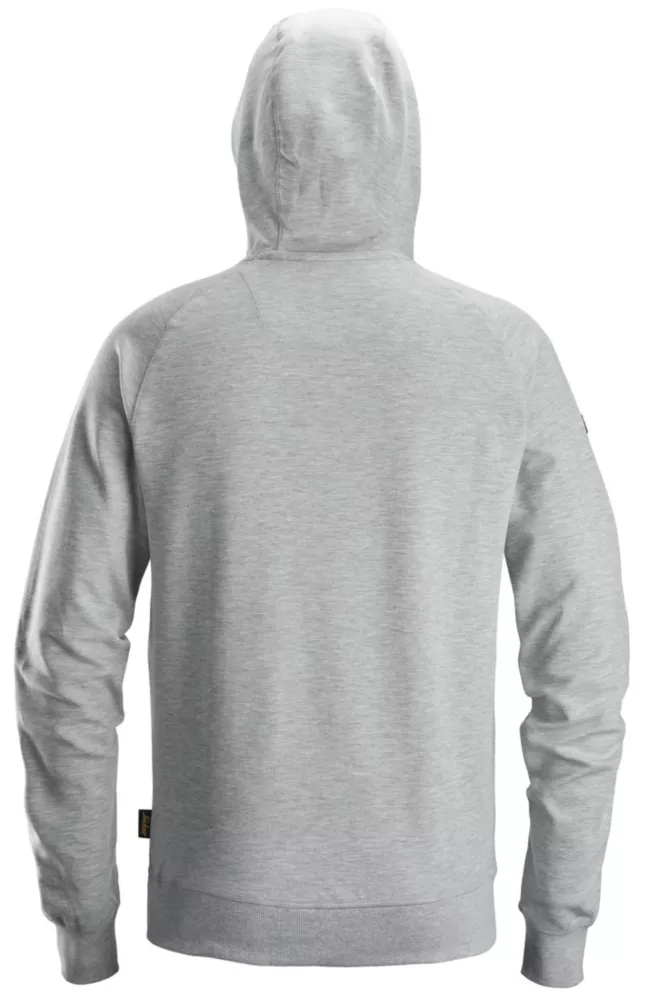 Snickers 2894 Logo Hoodie  Grey Melange Medium 39" Chest - Screwfix