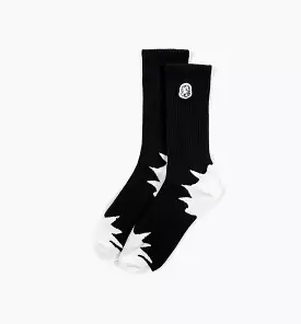 Starry Mens Socks - White/Grey