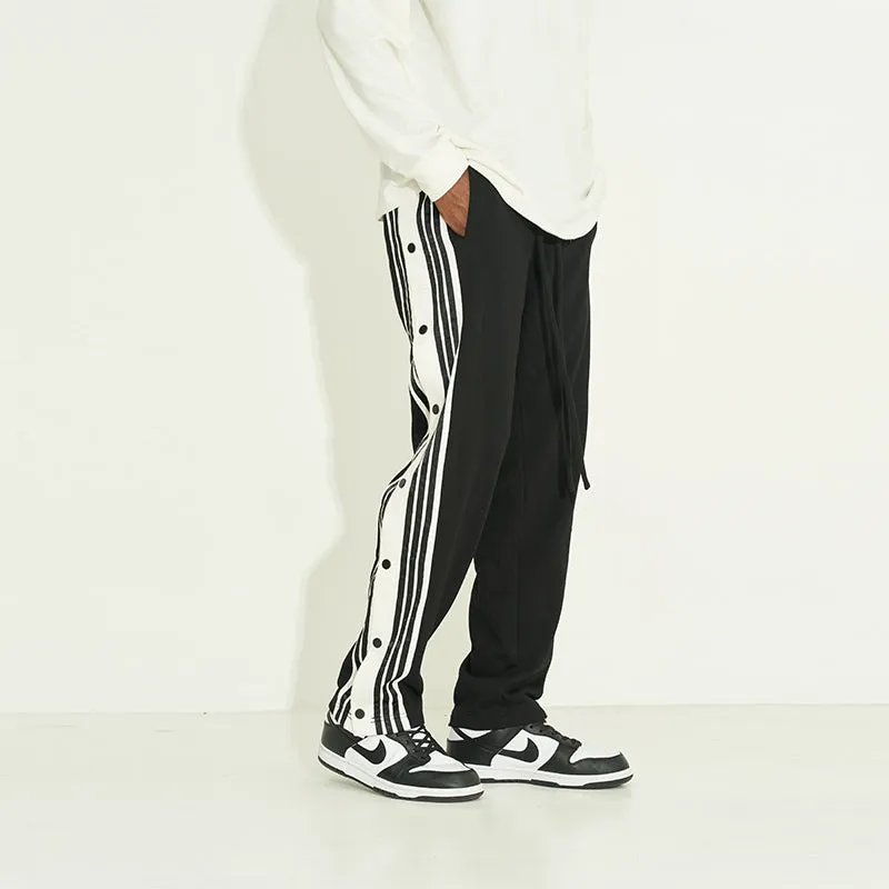 Stitching Stripes Casual Trousers