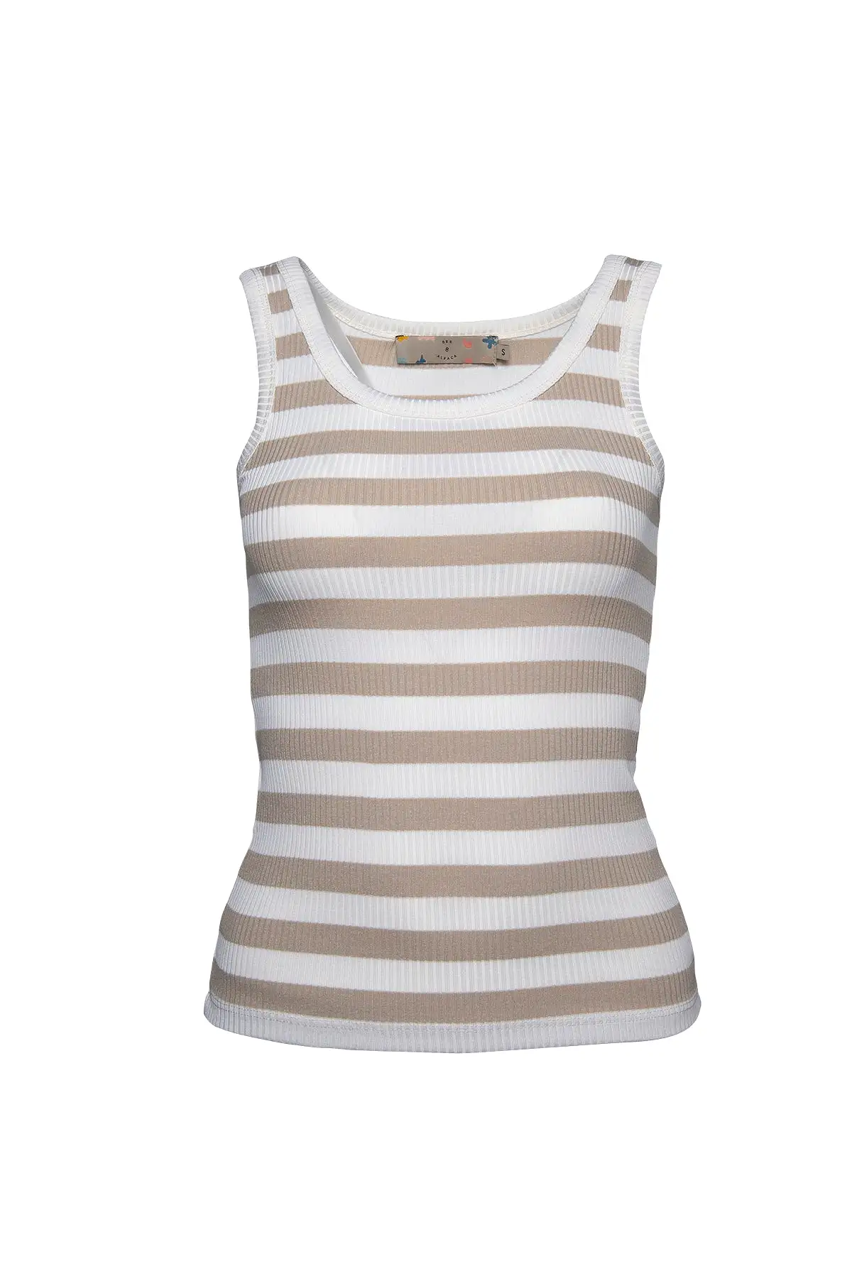 Striped Ribbed Vest