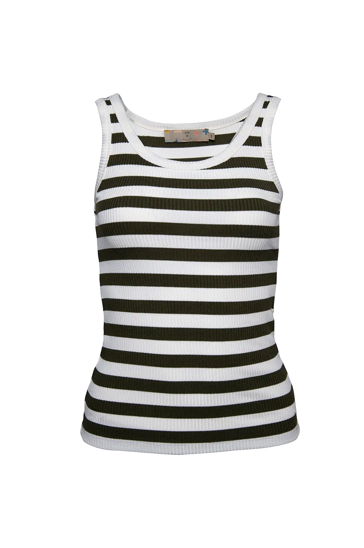 Striped Ribbed Vest