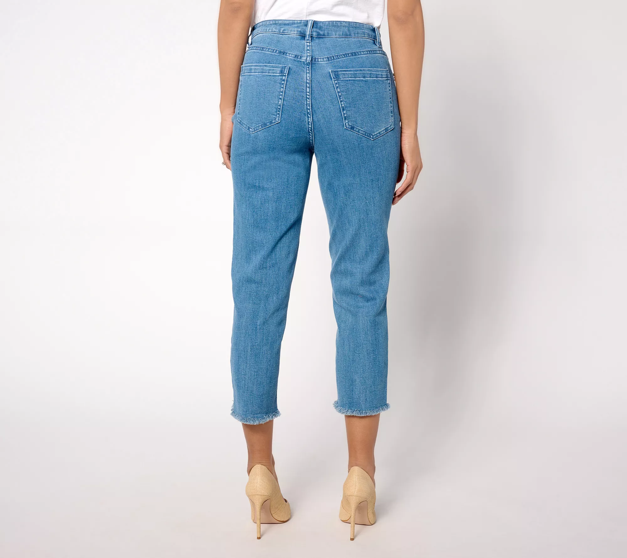 Studio Park x Vanessa Herring Regular Embellished Hem Jeans