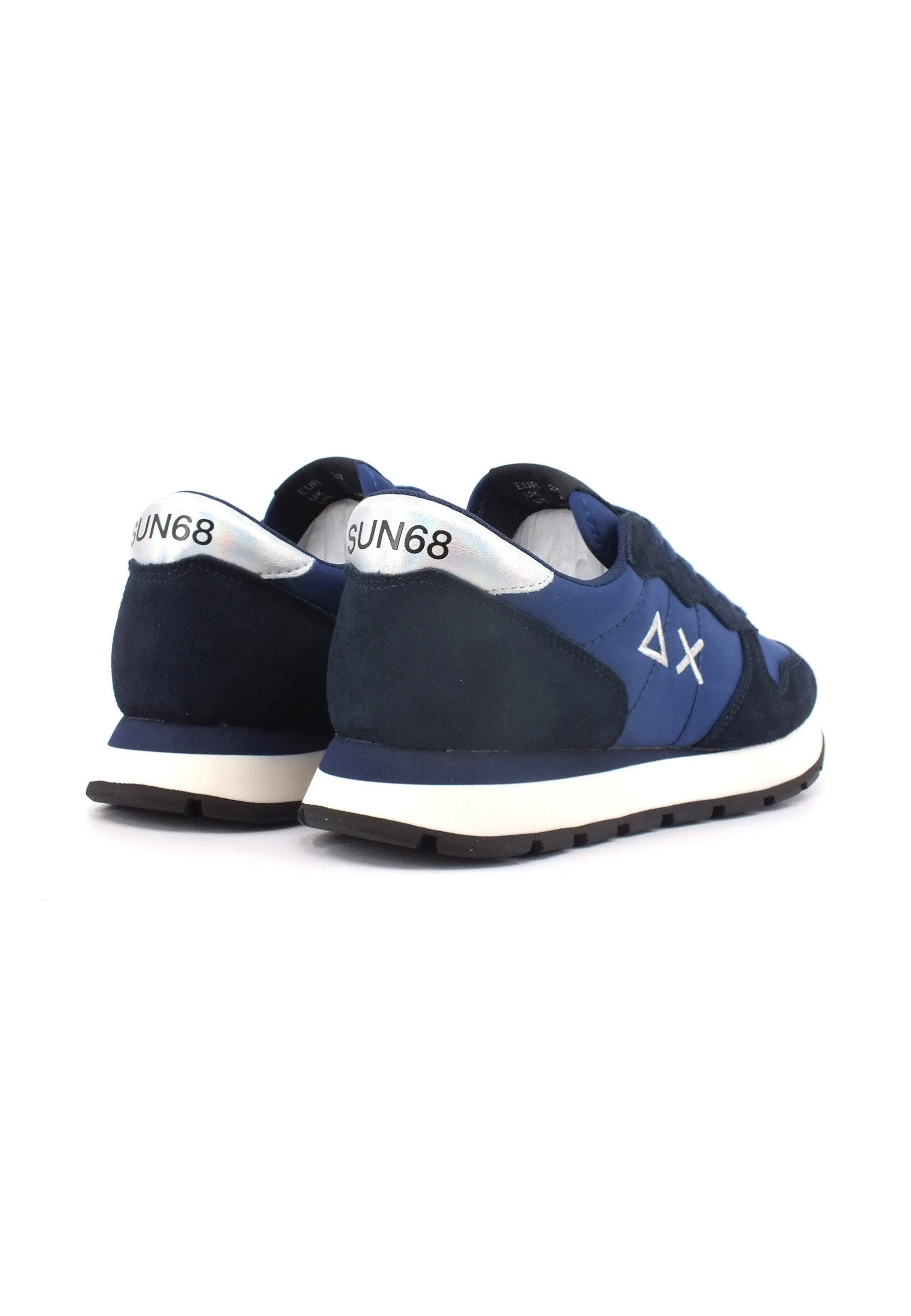 SUN68 Ally Gold Sneaker Donna Navy Blue Z43202