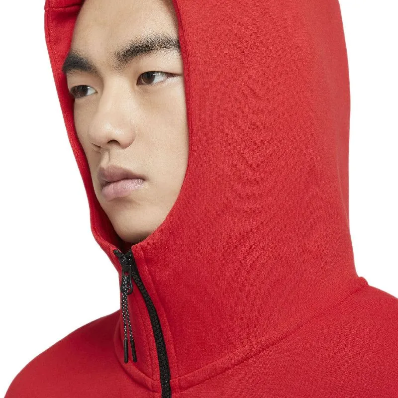 Tech Fleece Full Zip Hoodies - Jacket Textile - Rouge - Homme