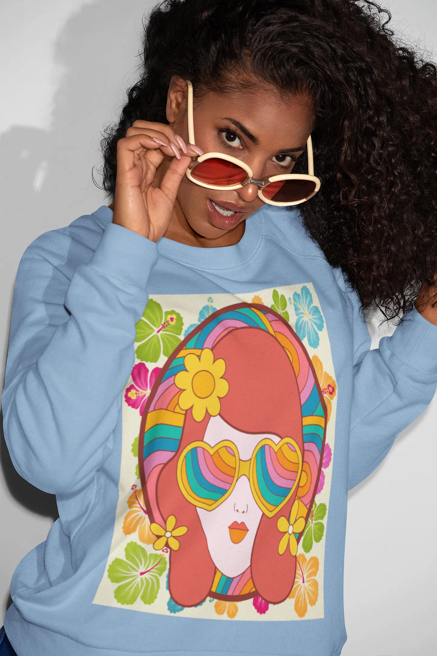 That 70s Girl HD Crewneck Sweatshirt