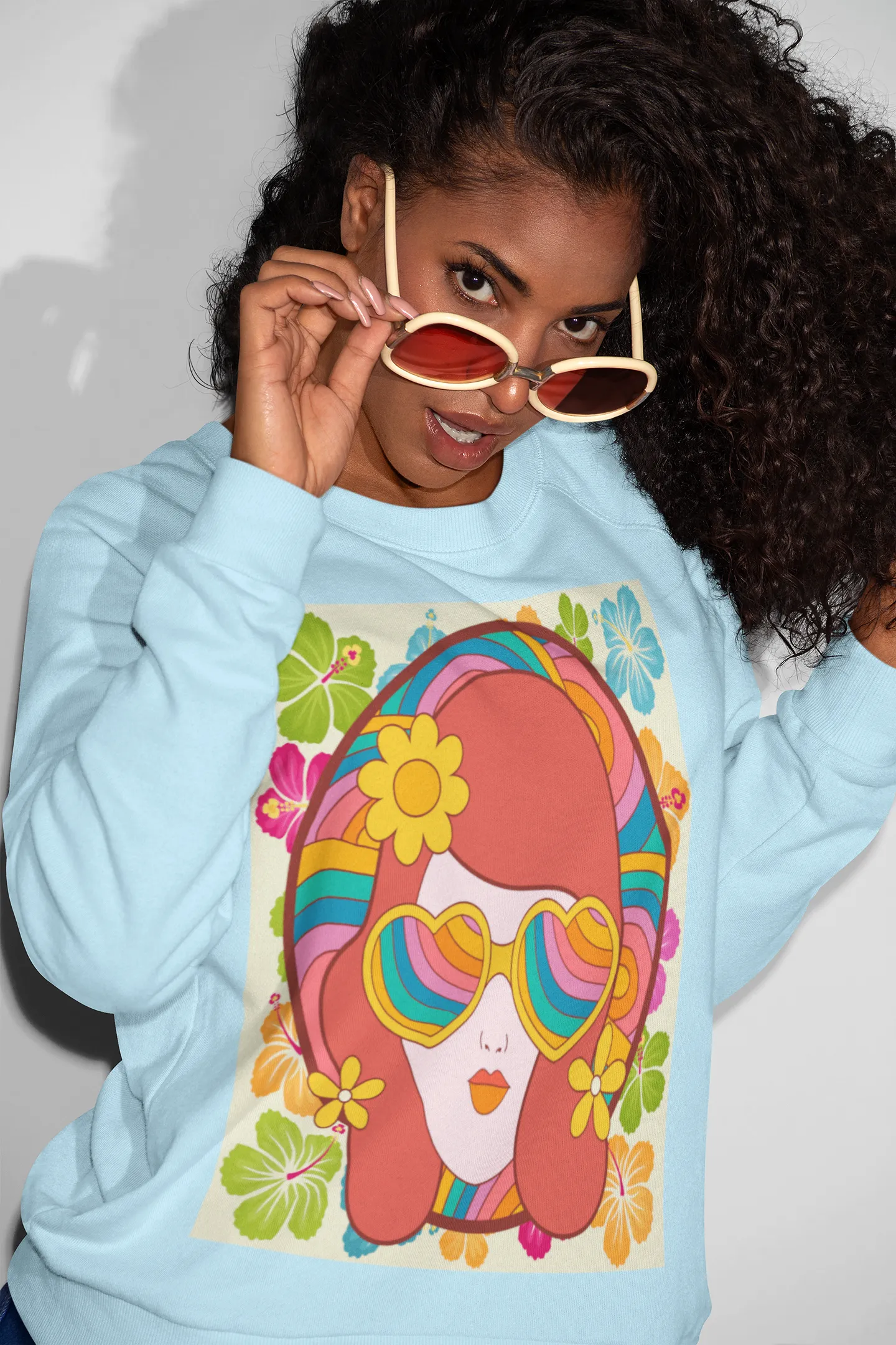 That 70s Girl HD Crewneck Sweatshirt