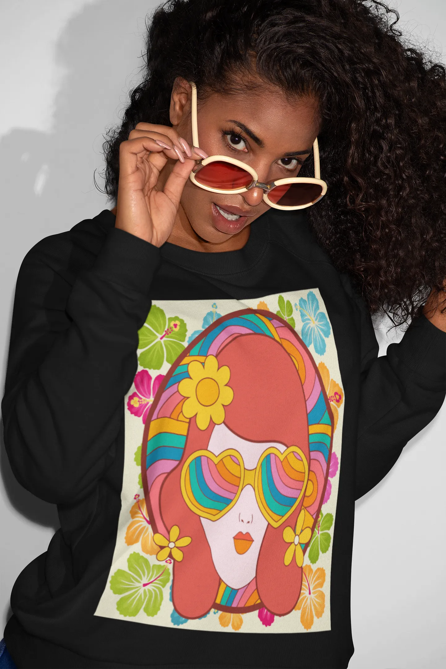 That 70s Girl HD Crewneck Sweatshirt