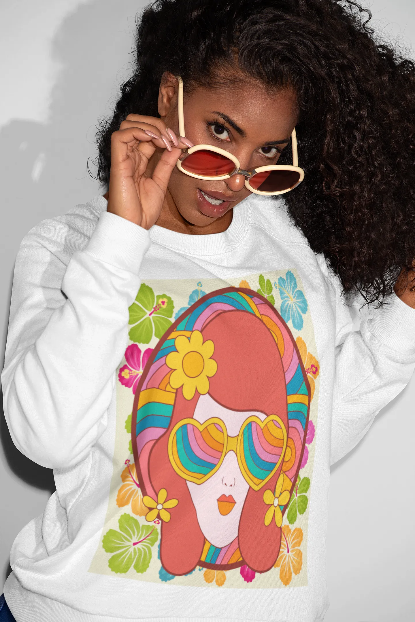 That 70s Girl HD Crewneck Sweatshirt