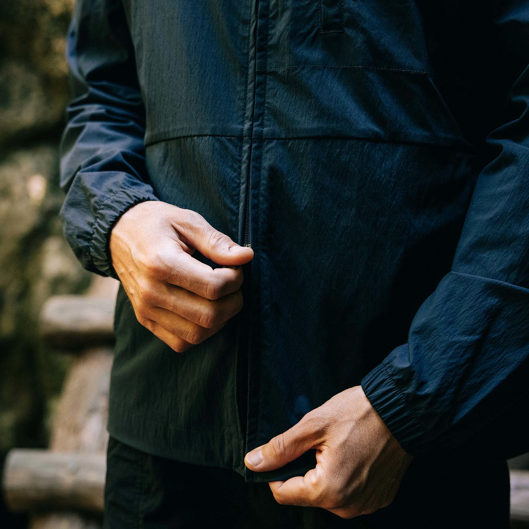 The Deploy Packable Shell in Dark Navy