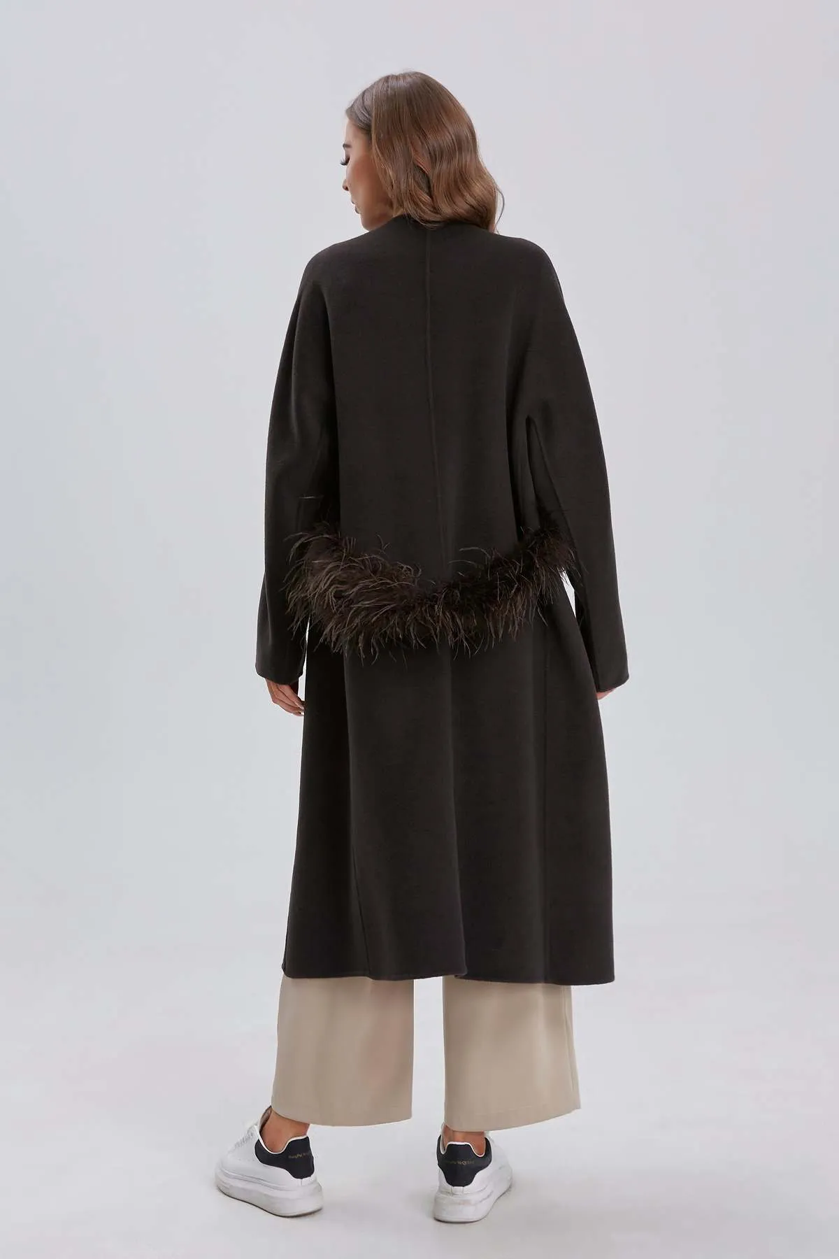 The Feather Folly Coat - Olive