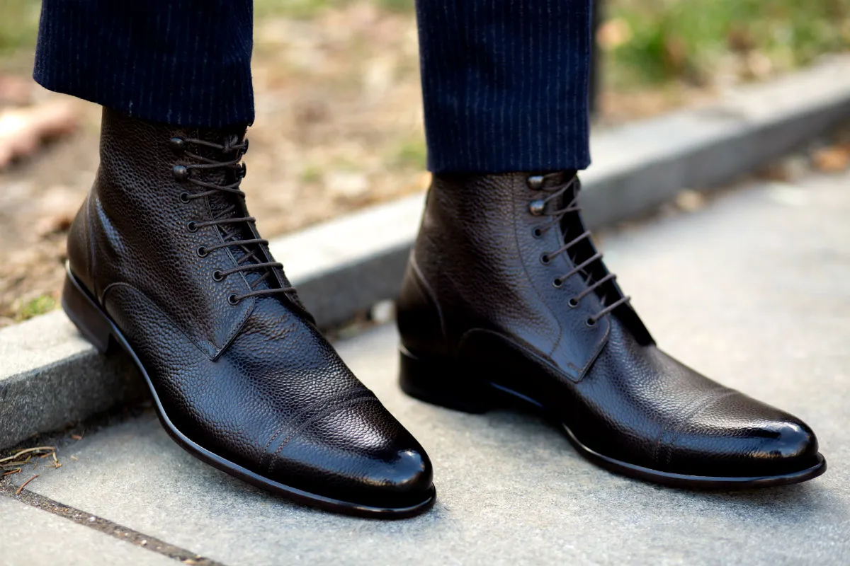 The Jackman Cap-Toe Boot - Chocolate