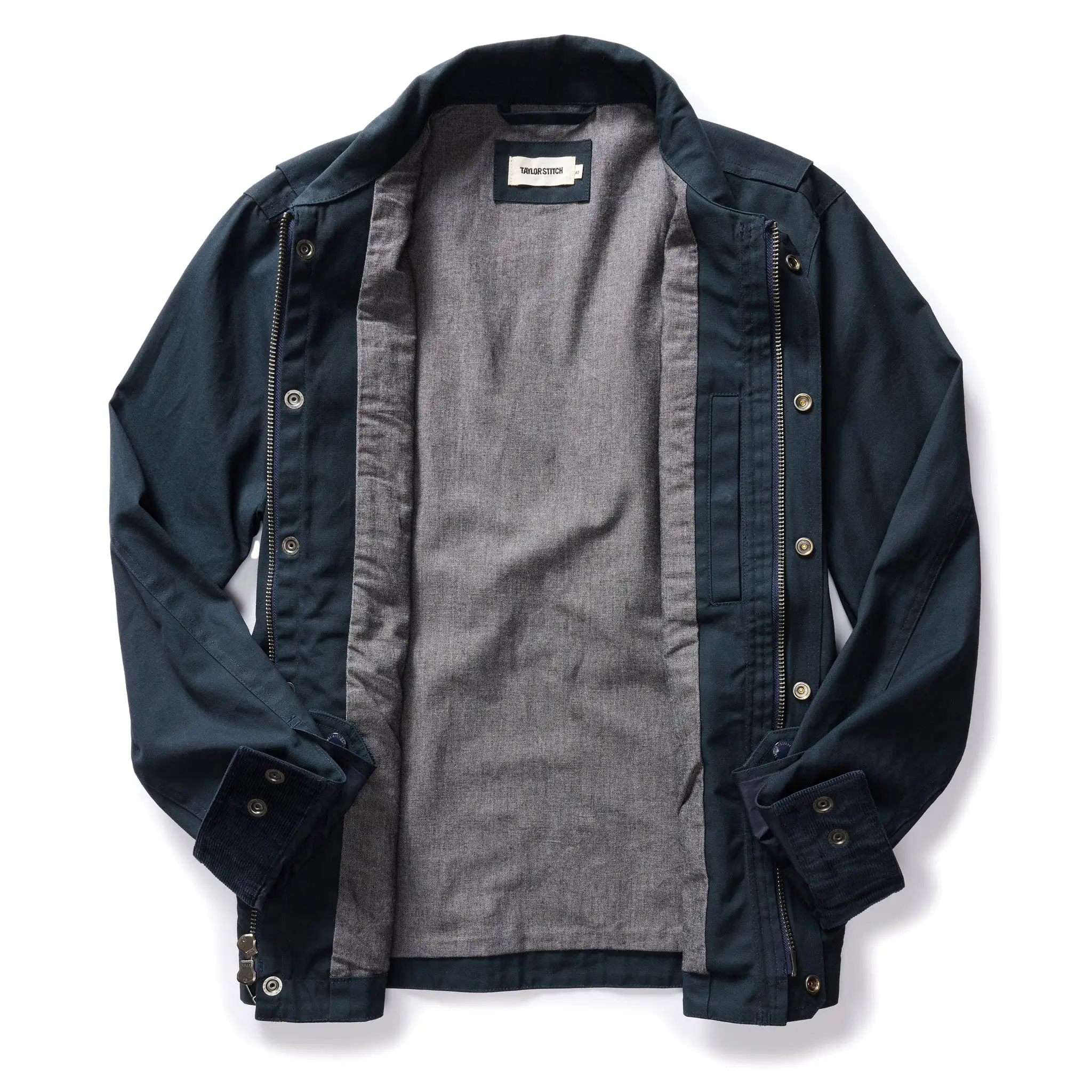 The Pathfinder Jacket in Dark Navy Dry Wax