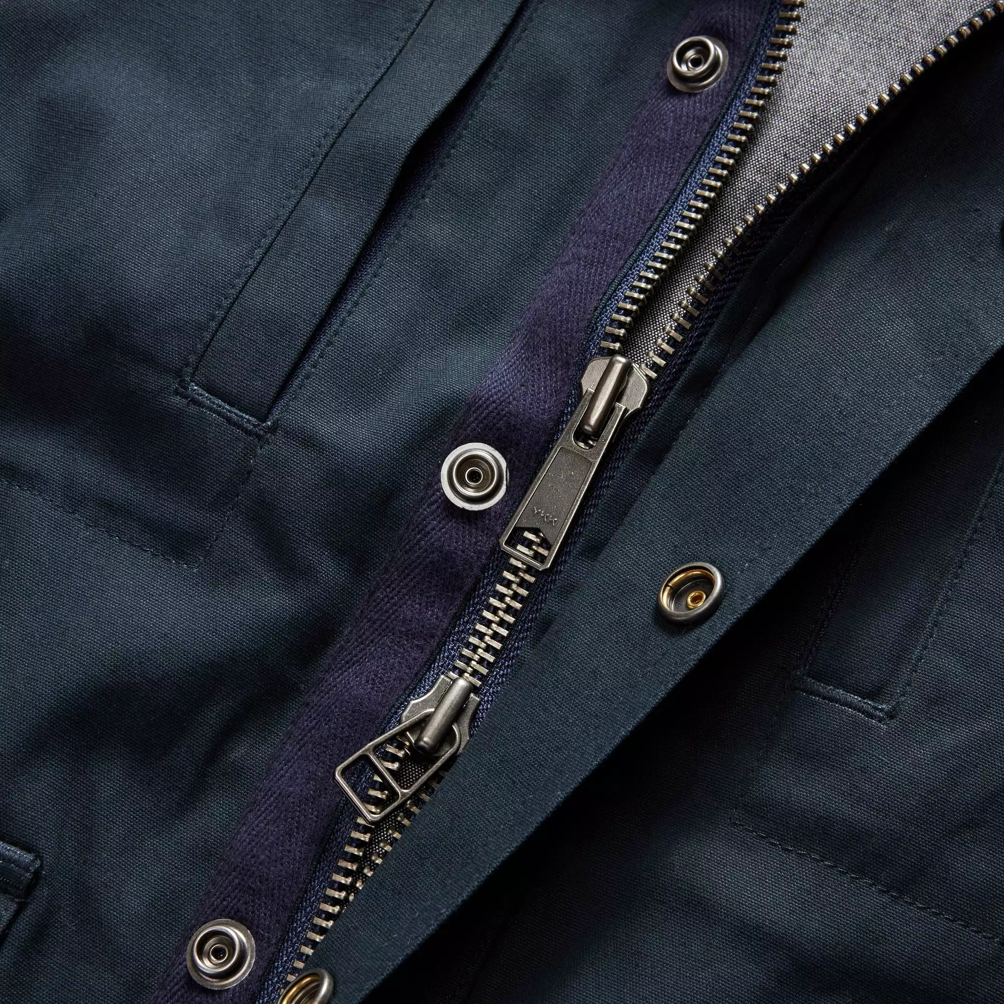 The Pathfinder Jacket in Dark Navy Dry Wax