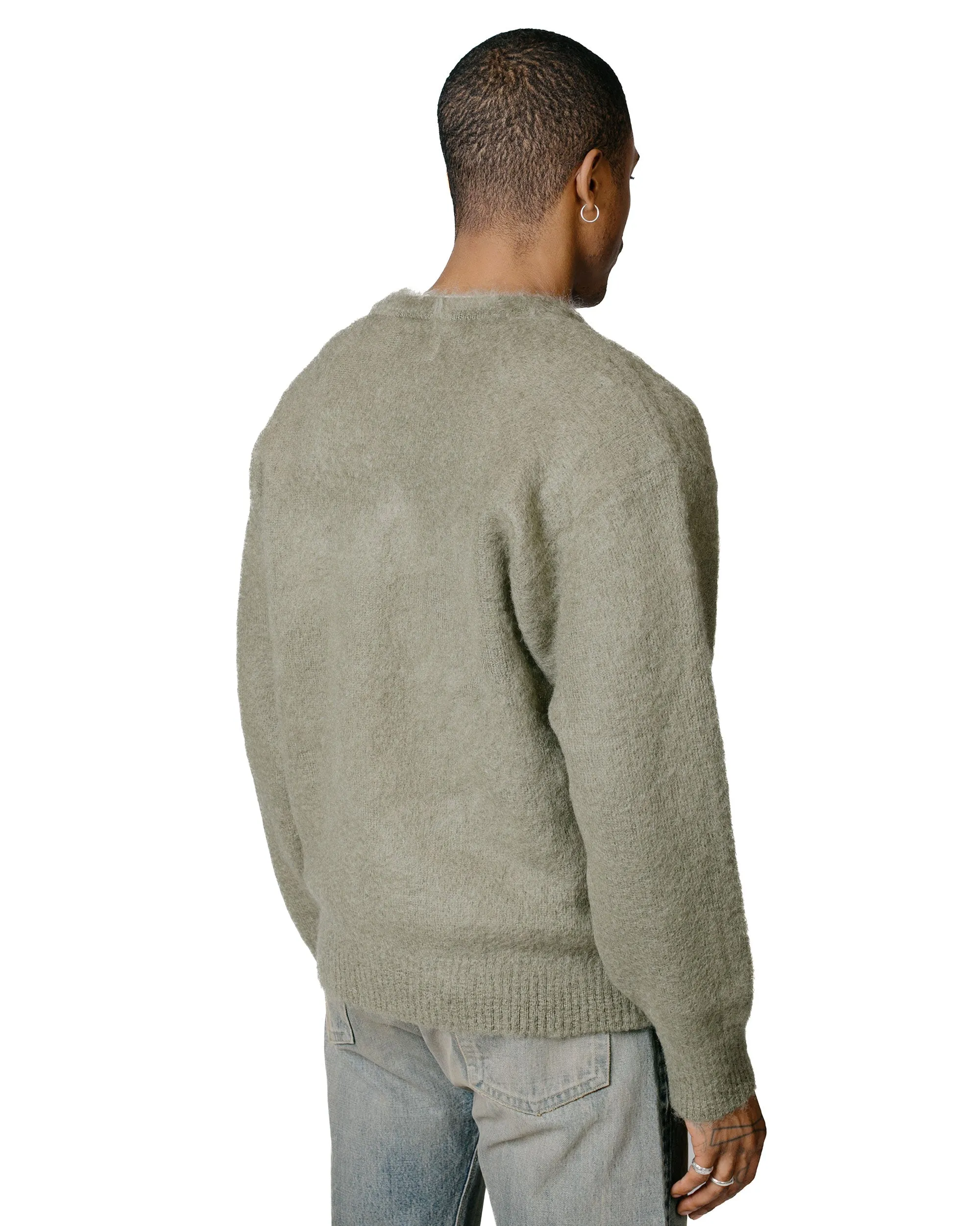 The Real McCoy's MC23109 JM Mohair V-Neck Sweater Mint