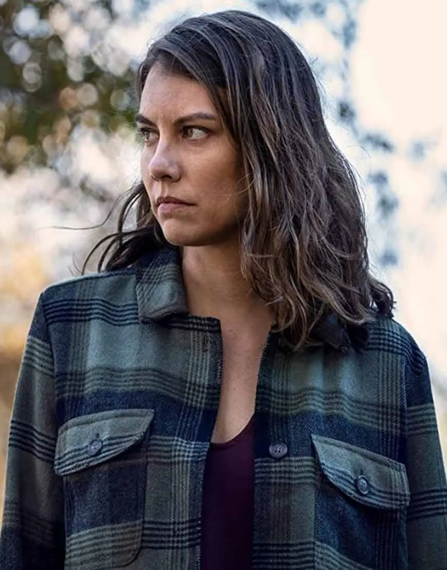 The Walking Dead S10 Lauren Cohan Plaid Jacket | Ujackets.com -45%Off