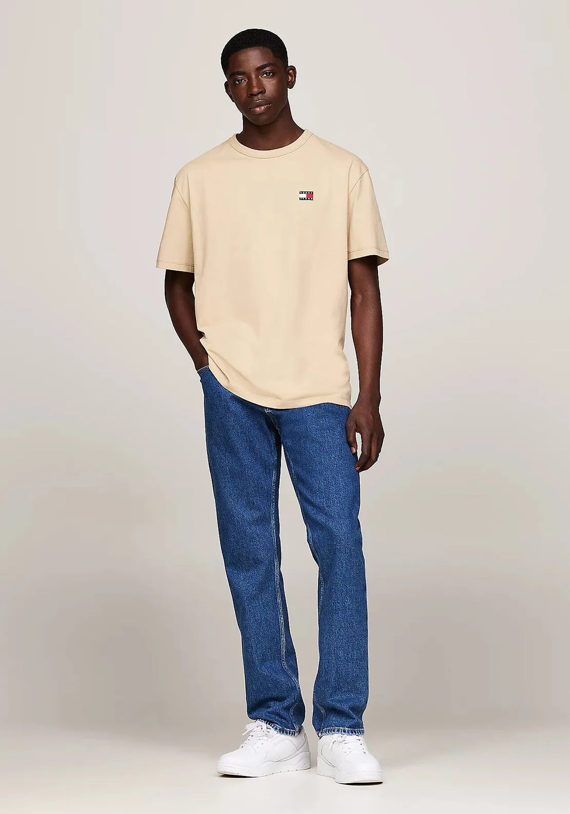 Tommy Jeans Badge T-Shirt, Gentle Gold