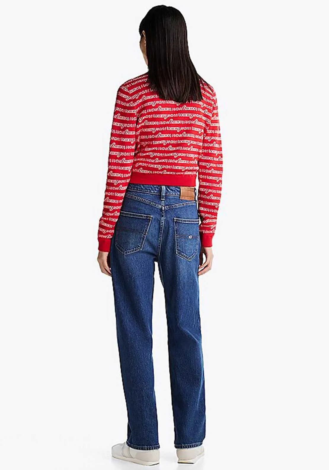 Tommy Jeans Layla Slim Straight Leg Jeans, Blue