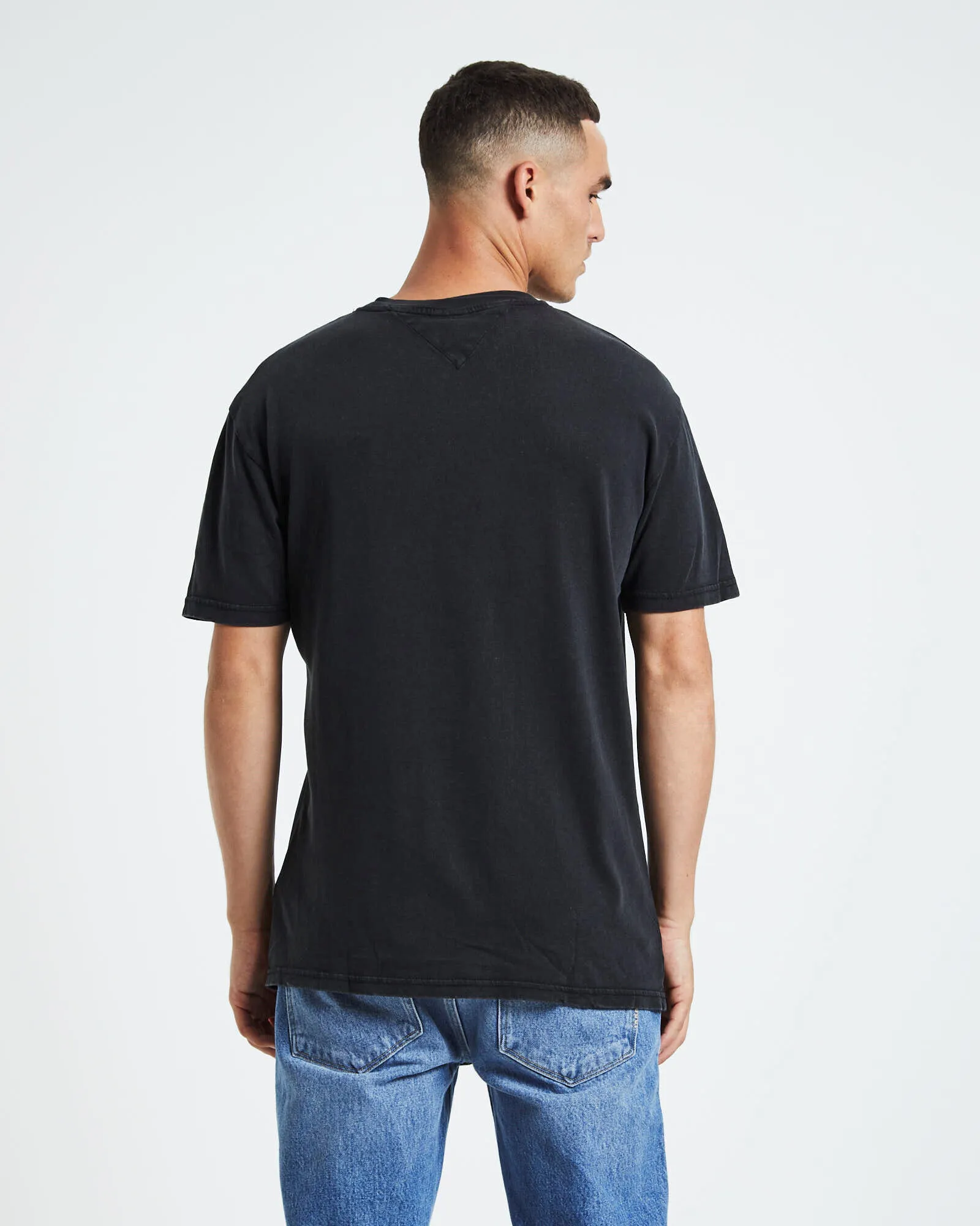 Tommy Jeans TJM Metallic Linear Logo T-Shirt Black