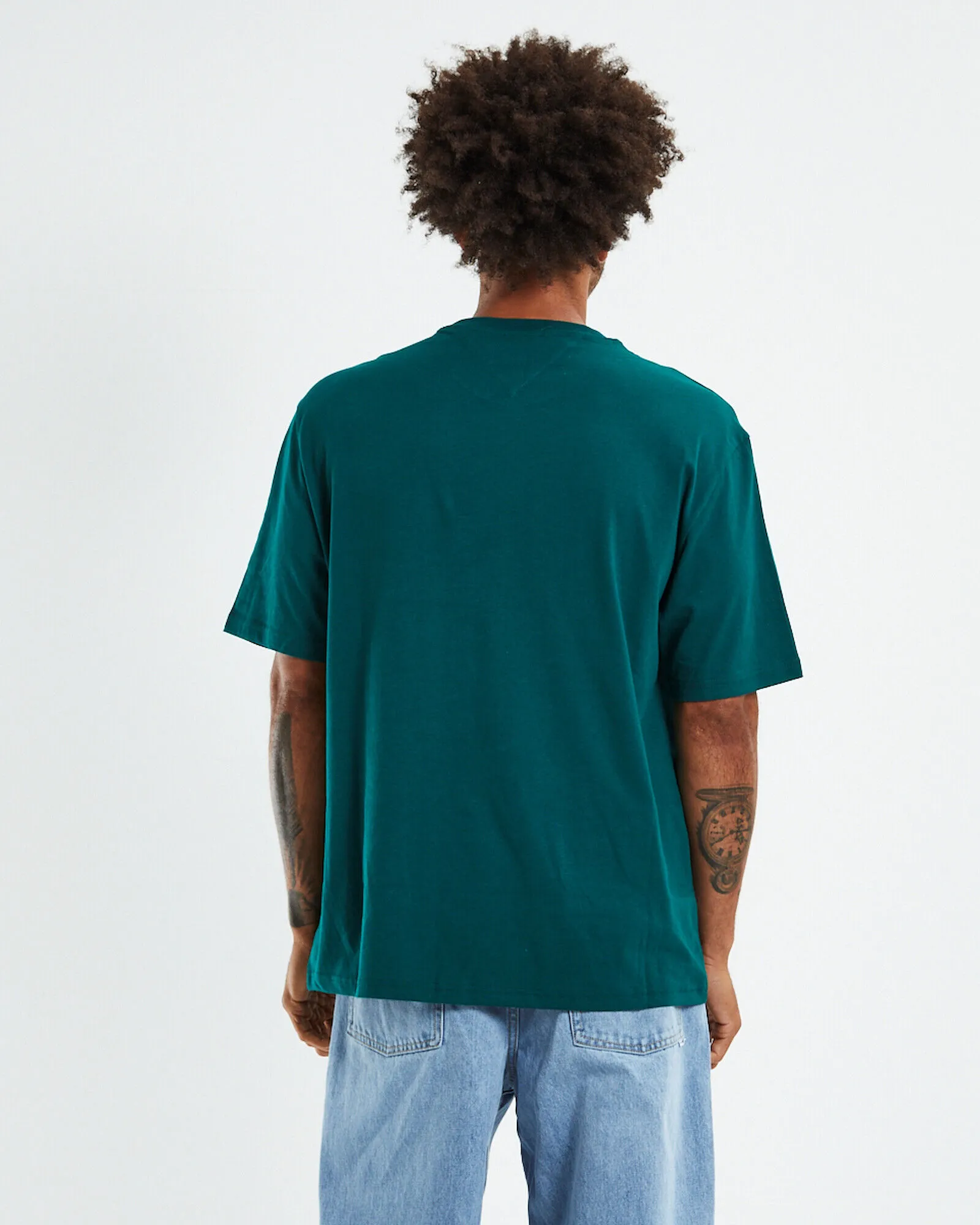 Tommy Jeans TJM Skater Archive T-Shirt Dark Turf Green