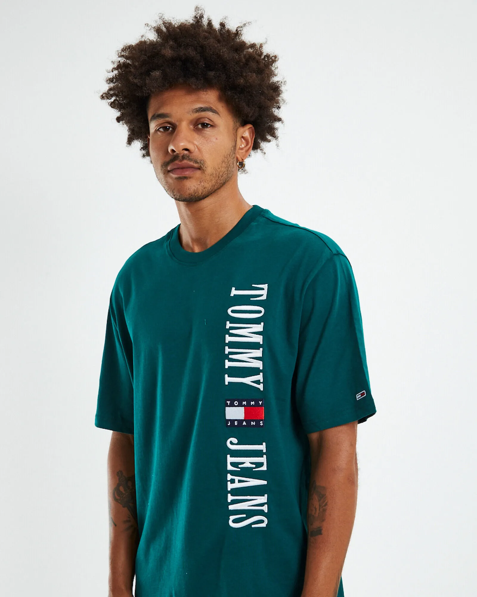 Tommy Jeans TJM Skater Archive T-Shirt Dark Turf Green