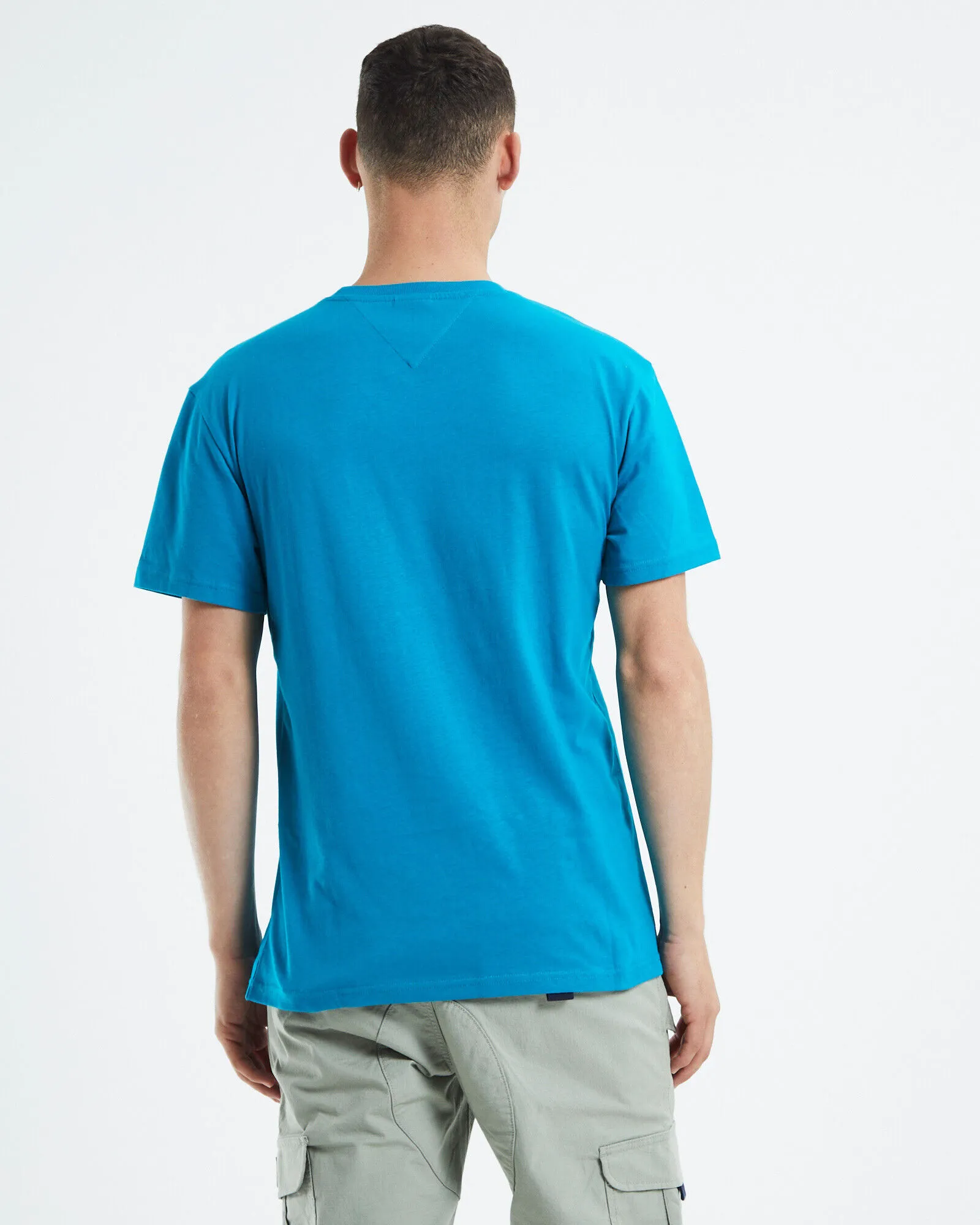 Tommy Jeans TJM Small Text T-Shirt New Teal