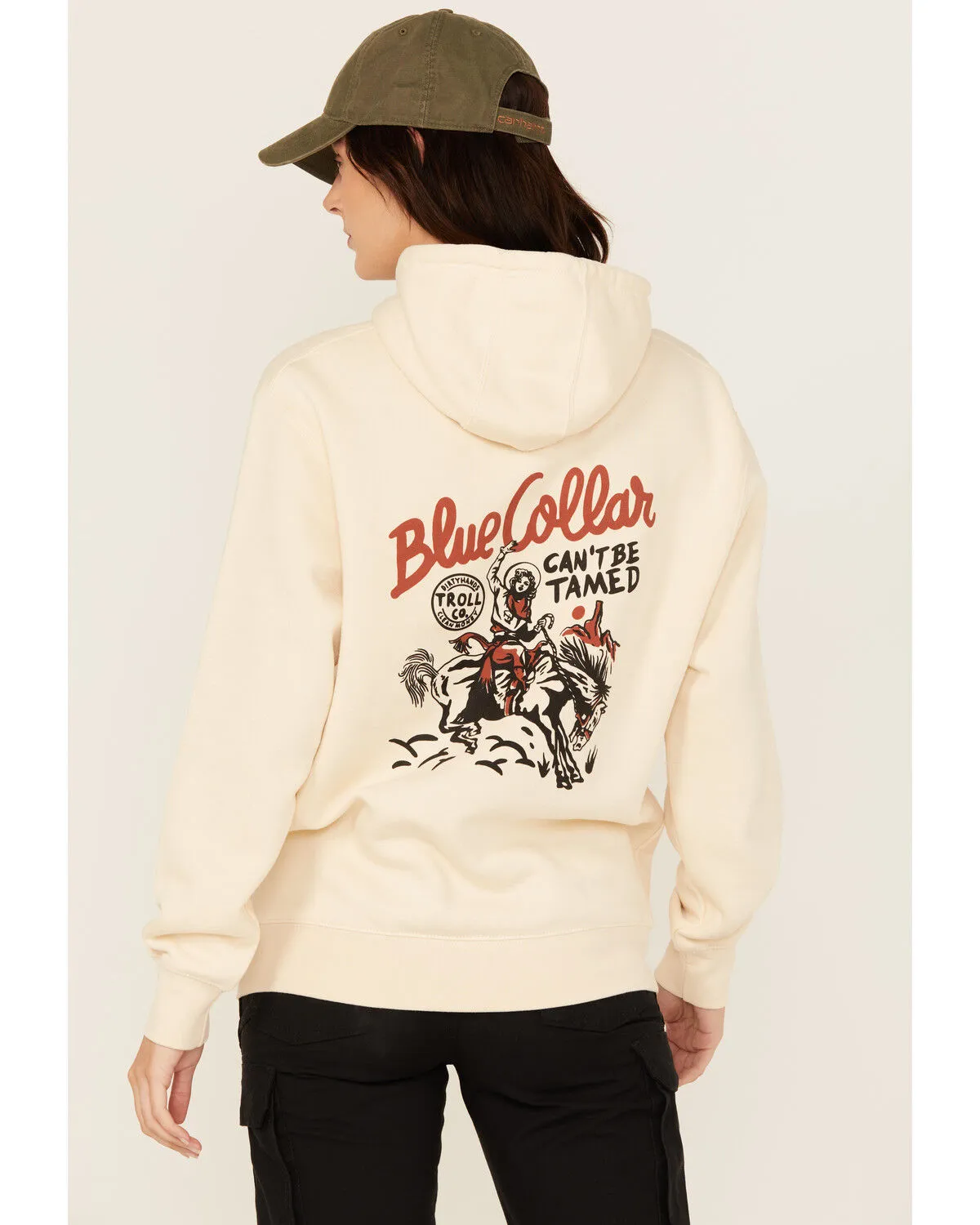 Troll Co Women's Can't Be Tamed Graphic Hoodie