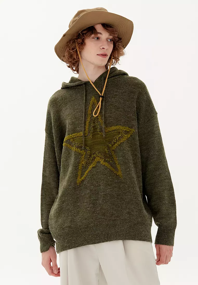 Twenty Eight Shoes Star Embroidery Casual Hoodies HH2946