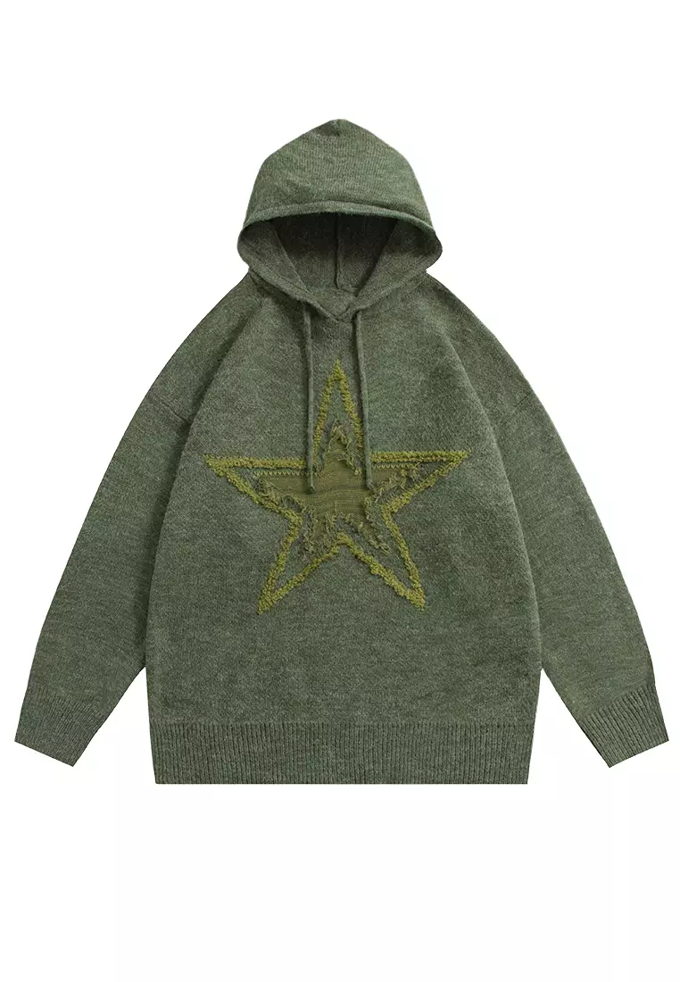 Twenty Eight Shoes Star Embroidery Casual Hoodies HH2946