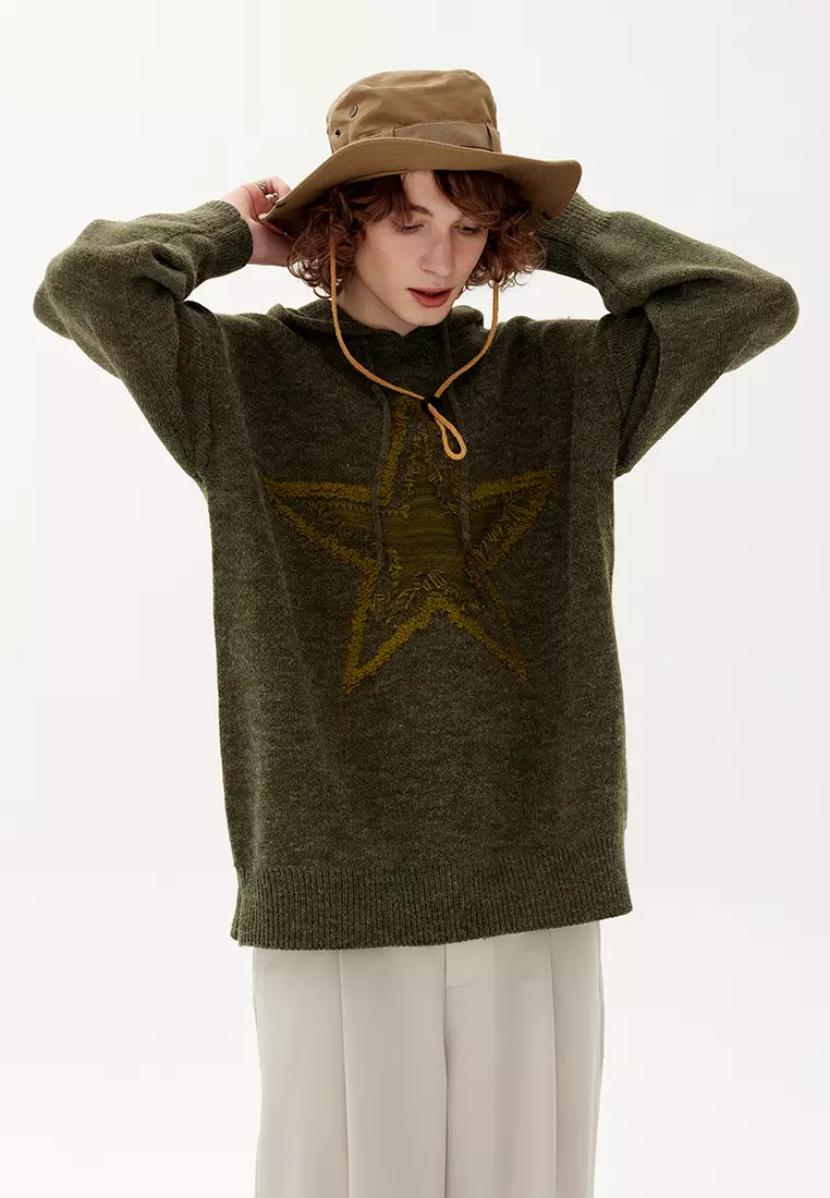 Twenty Eight Shoes Star Embroidery Casual Hoodies HH2946