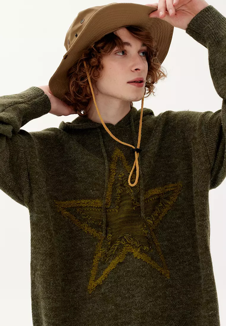 Twenty Eight Shoes Star Embroidery Casual Hoodies HH2946