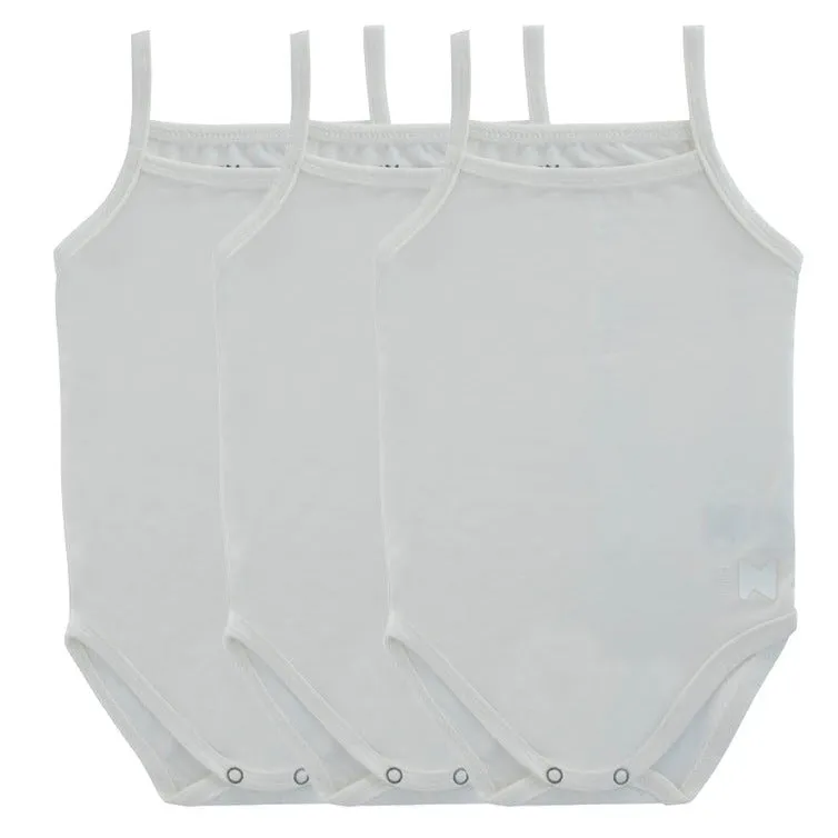 UnderNoggi White Bamboo Baby Undershirt- Boy