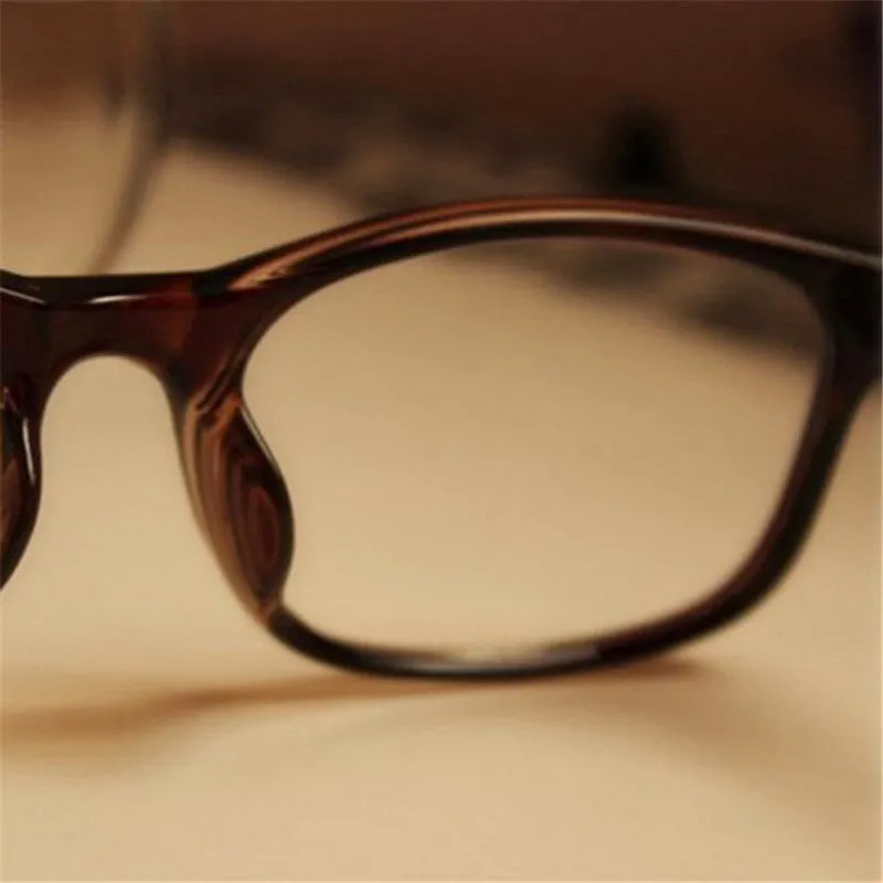 Vintage Mens Womens Clear Lens Eyewear Plastic Round Frame Nerd Geek Glasses Eyeglasses SM6