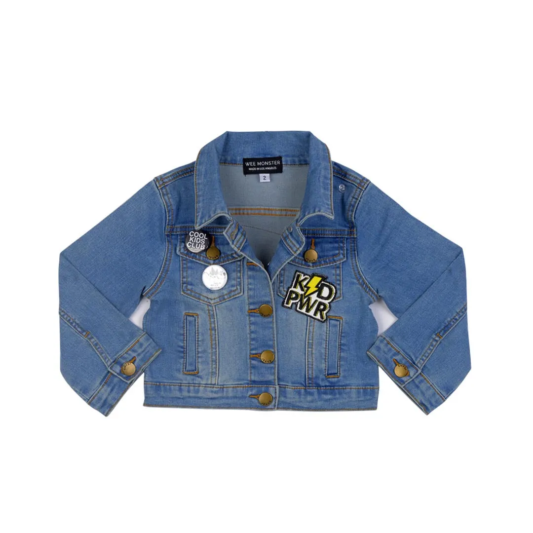 WEE MONSTER DENIM JACKET- TODDLER