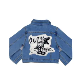 WEE MONSTER DENIM JACKET- TODDLER