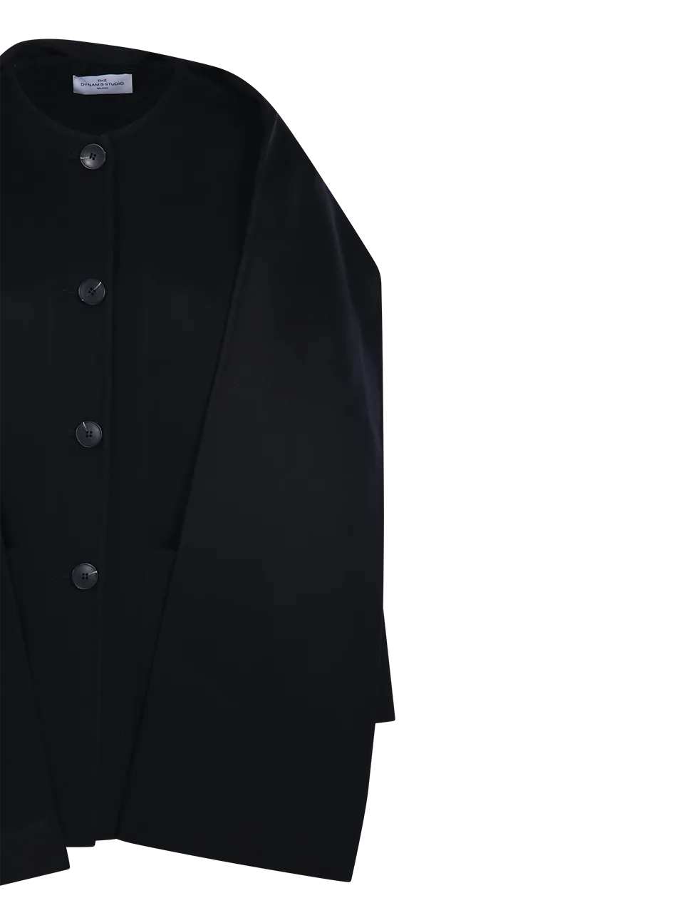 WOMAN DYNAMIS BLACK WOOL COAT