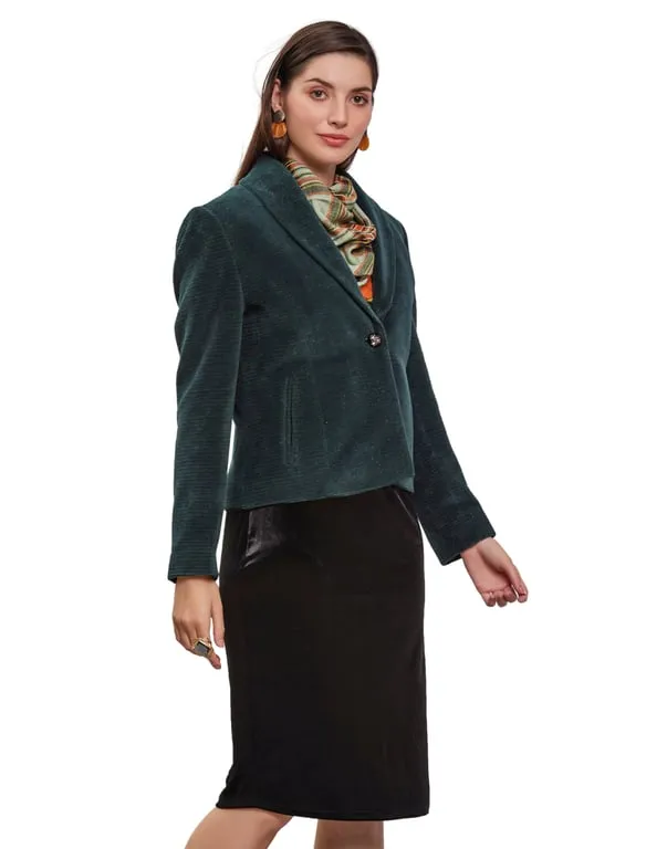 Women Coat Green Color