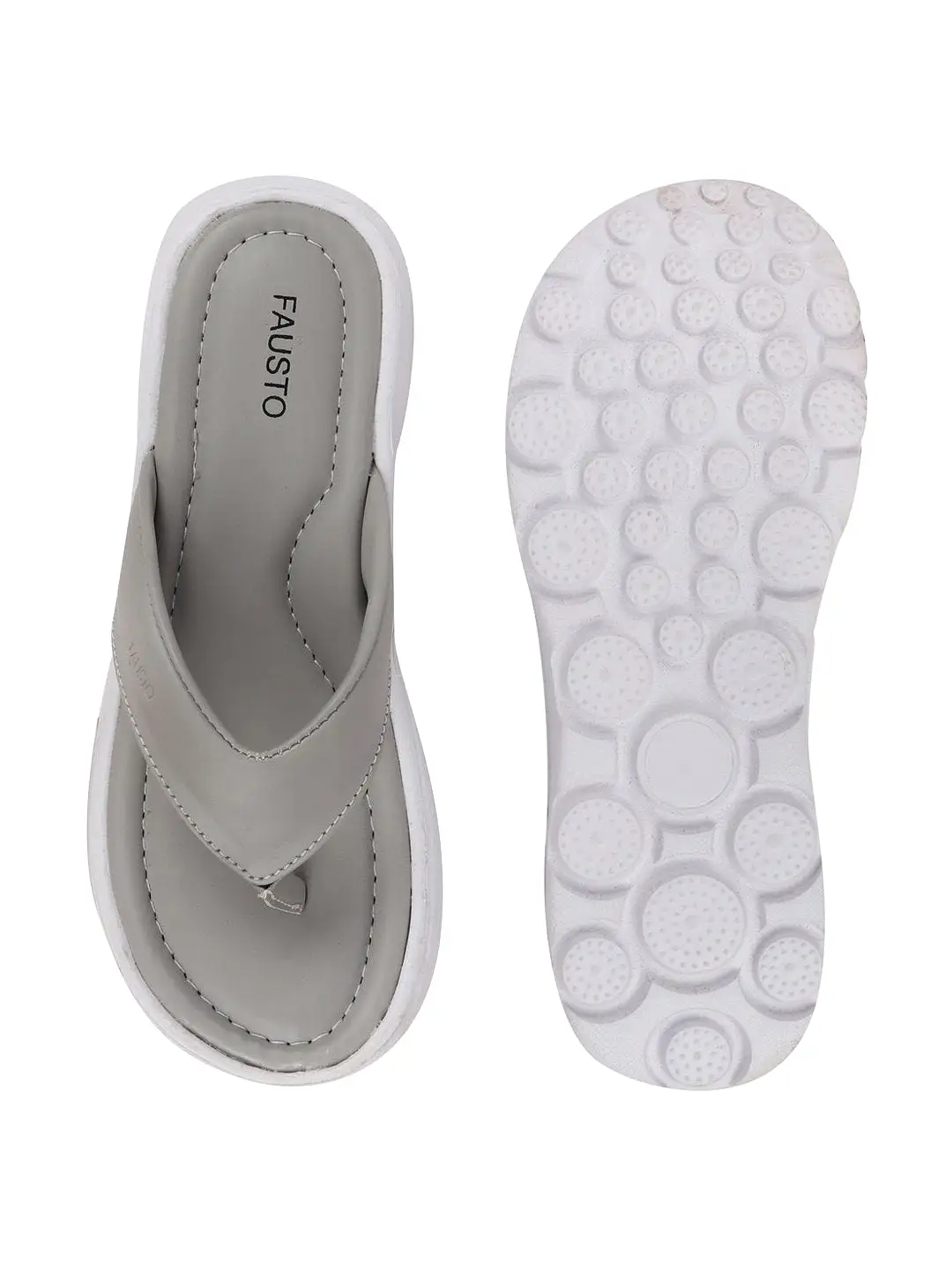 Women Grey Slippers & Flip Flops