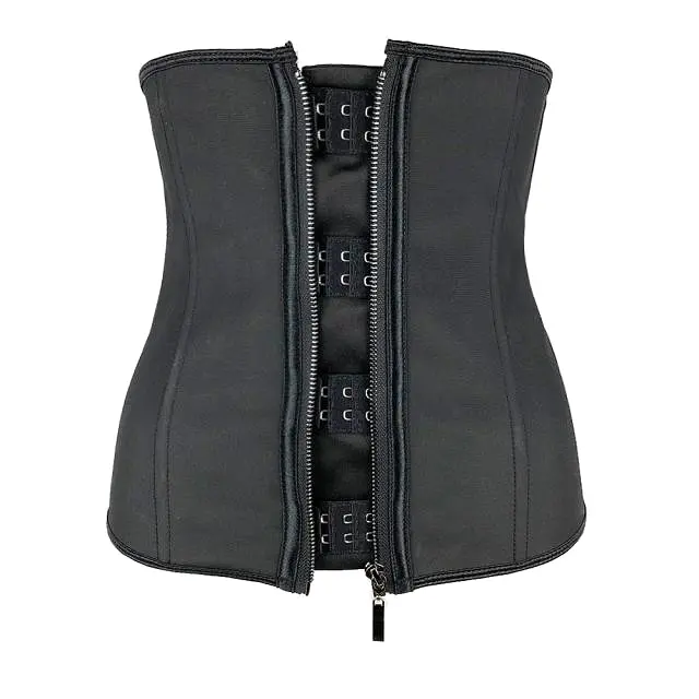 Women Latex Waist Trainer Body Shaper Corsets with Zipper