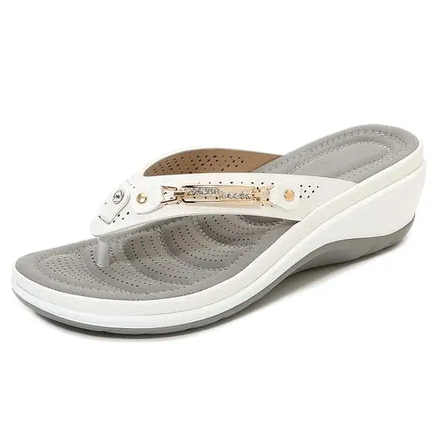 Women Outside Platform Leisure Flip Flops