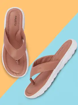 Women Pink Slippers & Flip Flops