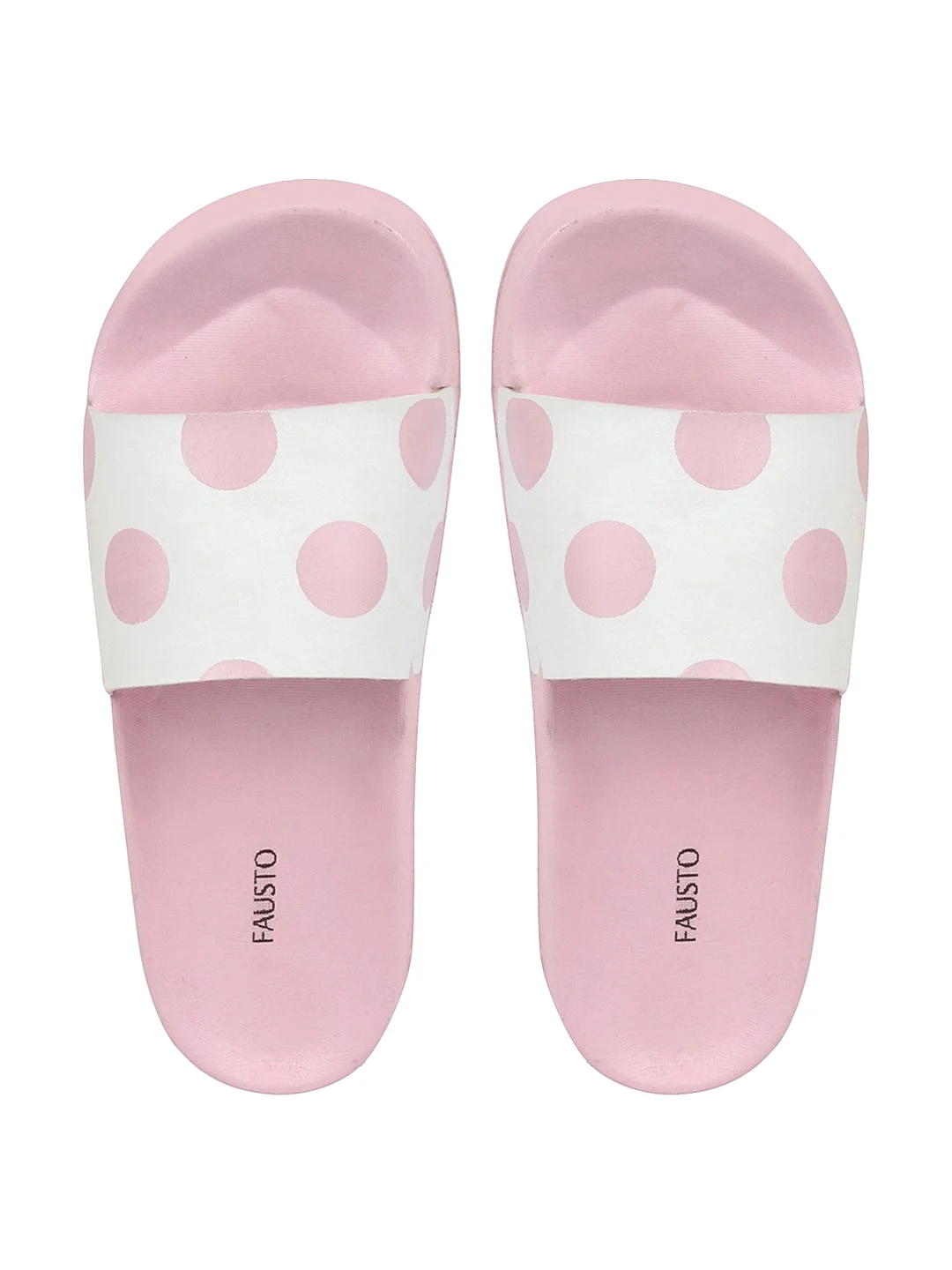 Women Pink/White Outdoor Slider Flip Flops