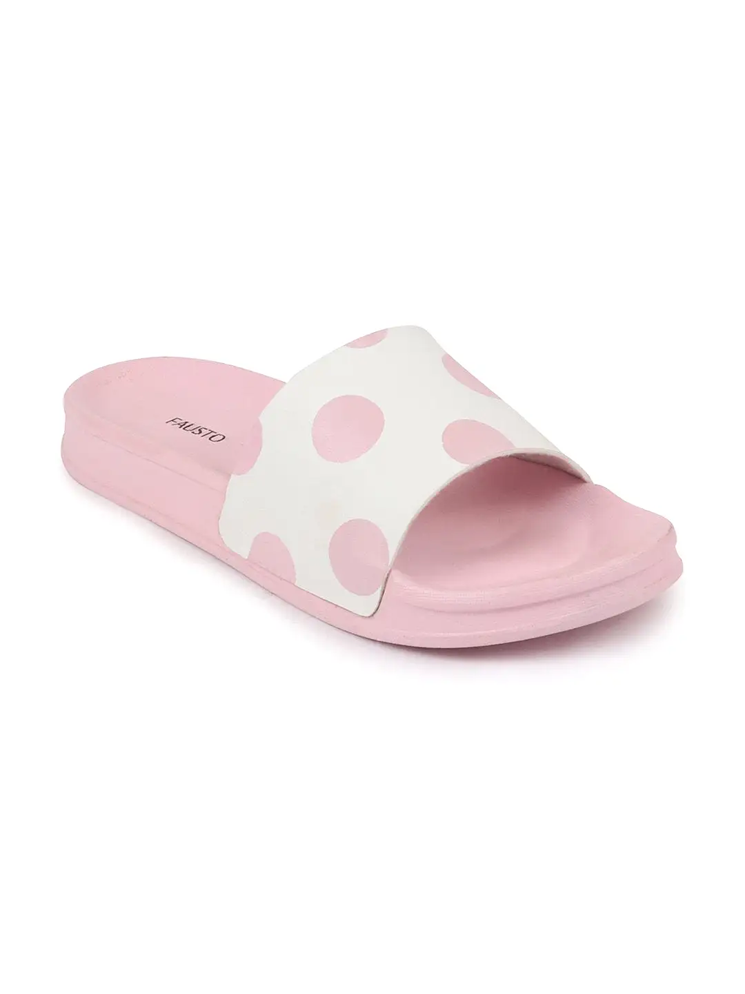 Women Pink/White Outdoor Slider Flip Flops