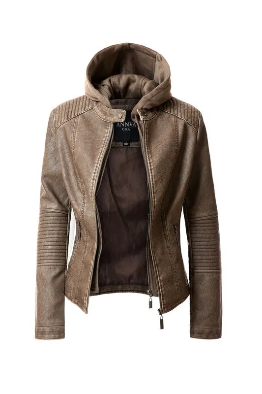 Women's Faux Leather Jacket