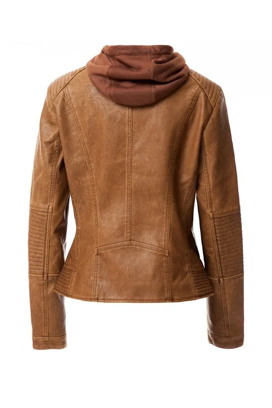 Women's Faux Leather Jacket