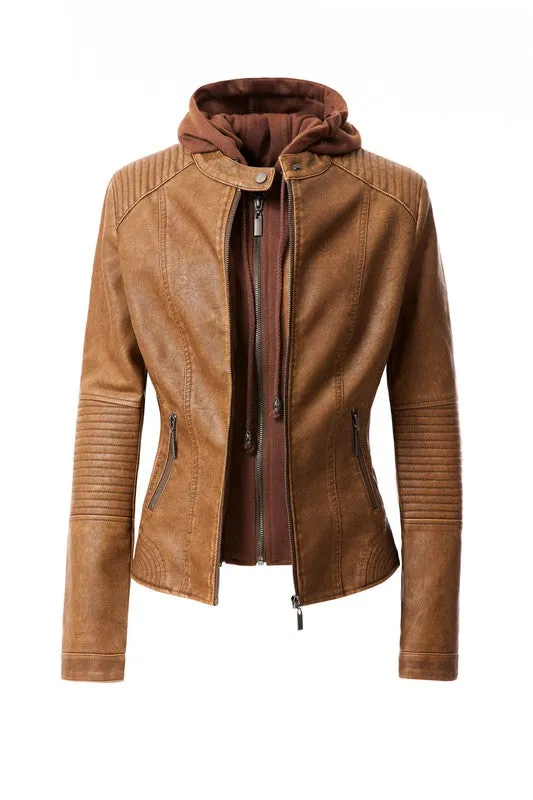 Women's Faux Leather Jacket