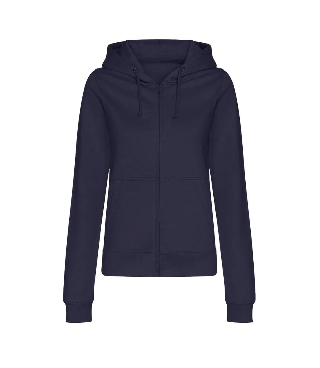 Womens/ladies college zoodie hoodie new french navy Awdis