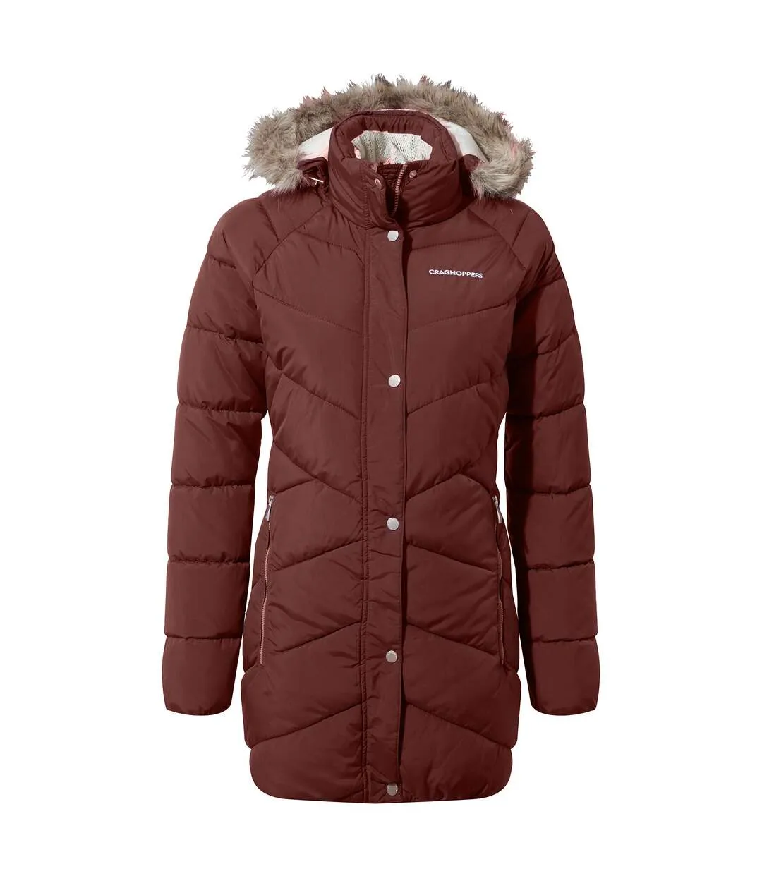 Womens/ladies lisby padded jacket deep garnet Craghoppers