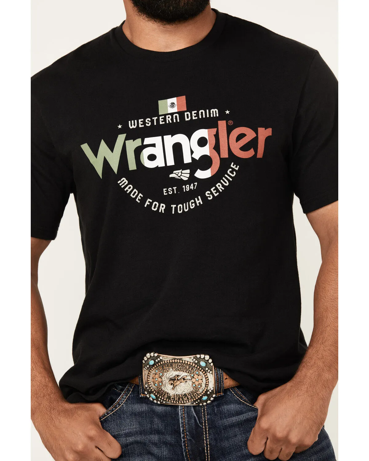 Wrangler Men's Boot Barn Exclusive Mexico Logo Short Sleeve Graphic T-Shirt